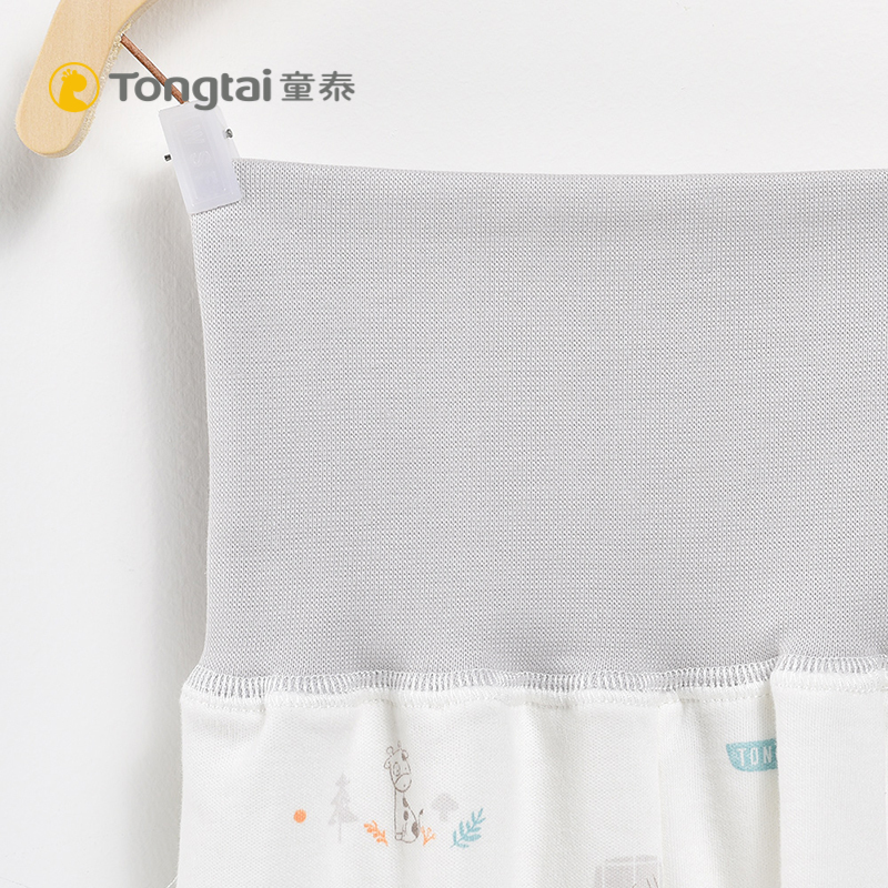 童泰TONGTAI婴童裤子1-6个月宝宝高腰裤纯棉护肚开裆裤儿童通用66cm