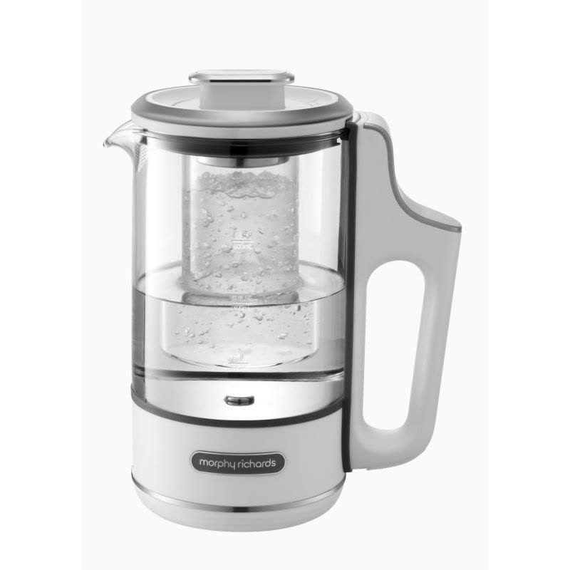 摩飞电器(Morphyrichards)养生壶便携迷你煮茶器烧水壶0.6L MR6086 白色/台图片
