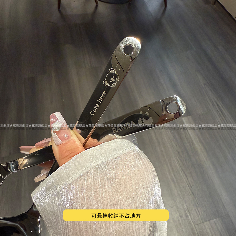 可爱小熊汤勺漏勺带挂钩316不锈钢考拉[汤勺]+panda[漏勺]高清大图