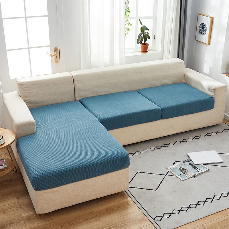 京城派 玉米绒全包沙发笠沙发套弹力沙发套罩简约现代四季冰丝提花面料沙发笠防猫抓加厚坐垫凉席沙发罩全包套巾盖布高清大图