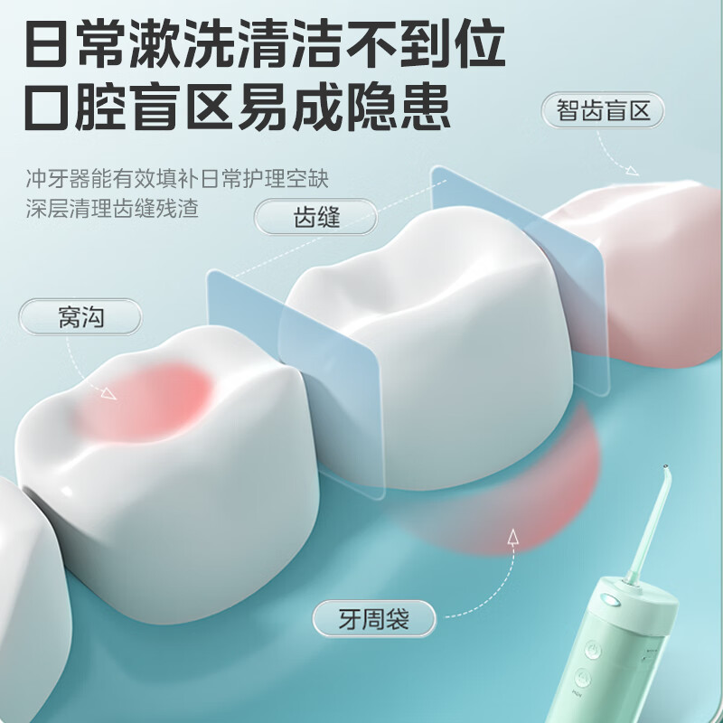 美的伸缩款便携冲牙器MC-BL0102高清大图