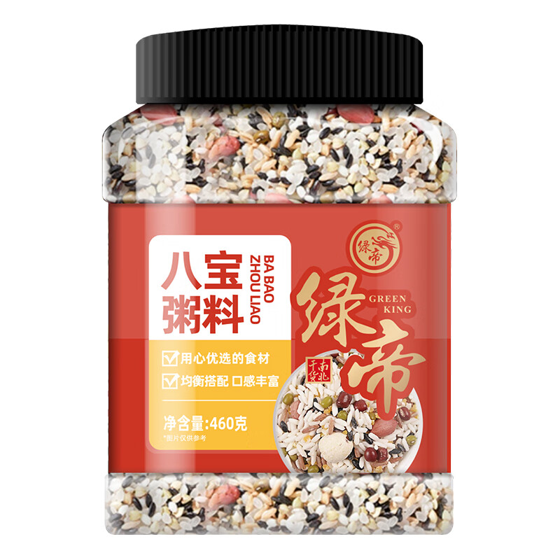绿帝八宝粥460g 自然清香 香滑软糯 严选原料 煮粥好搭配高清大图