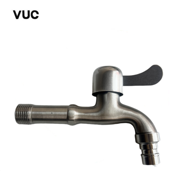 VUC 不锈钢老式水池水龙头 4分 长105mm 个