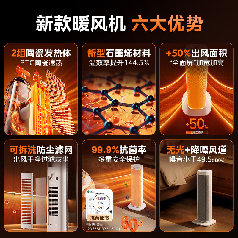 美的 HFS20ALT塔式暖风机高清大图