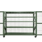 格具(GEJU) 四层军绿色货架单层承重500KG 长2200*高1600*宽1000MM 三面带网加床开门挂锁