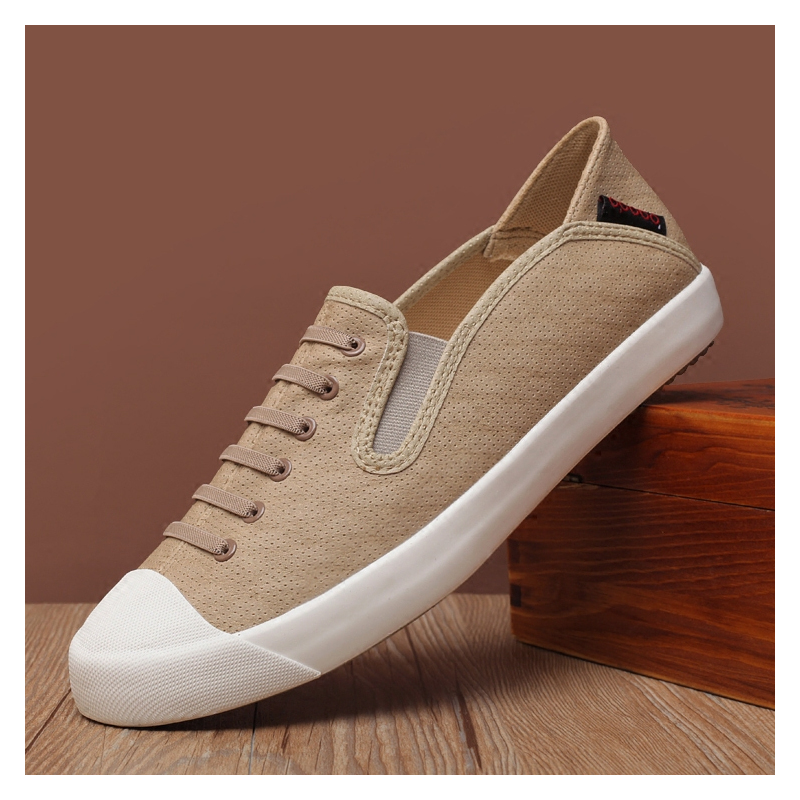 ideamini休闲男鞋帆布鞋春季新款懒人一脚蹬韩版潮流百