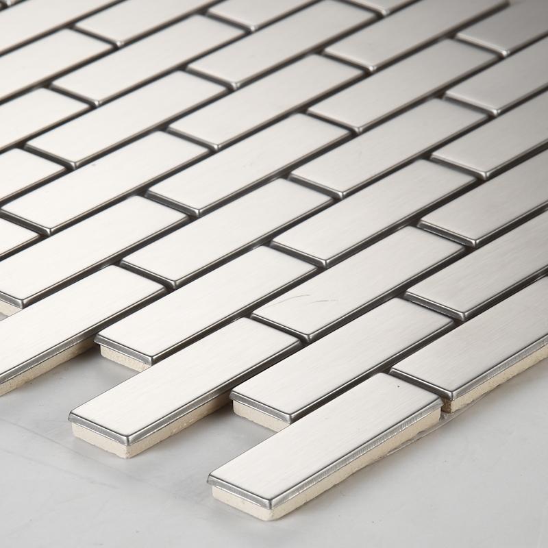 不锈钢金属马赛克装修瓷砖欧式墙砖厨房卫生间金属砖马赛克墙贴壹德壹