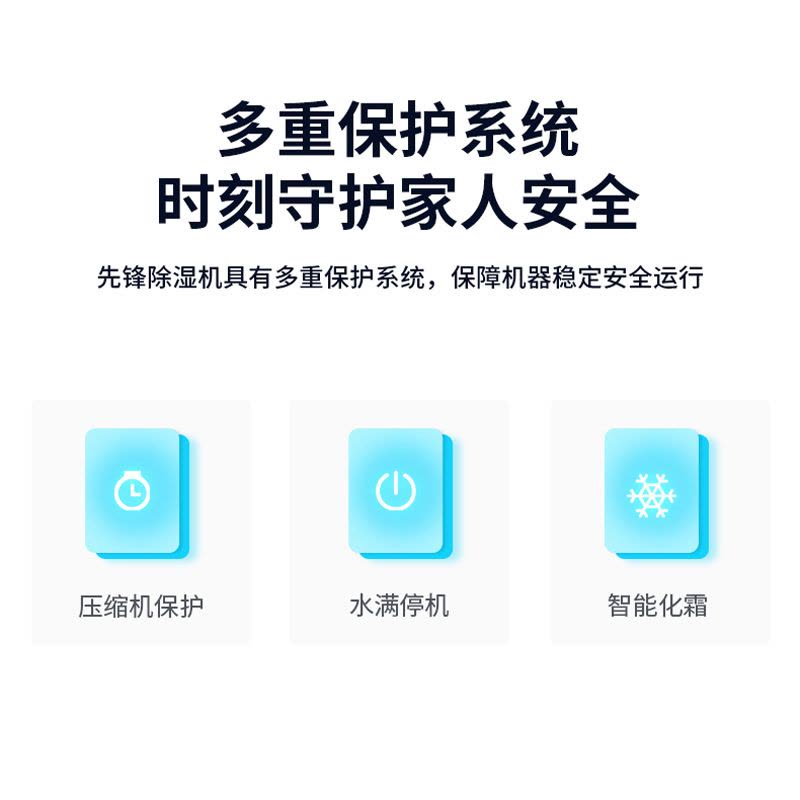 先锋60升除湿机空气净化器抽湿机上排水家用地下室别墅除湿器工业除湿机干燥机CFS60B-24AZ图片