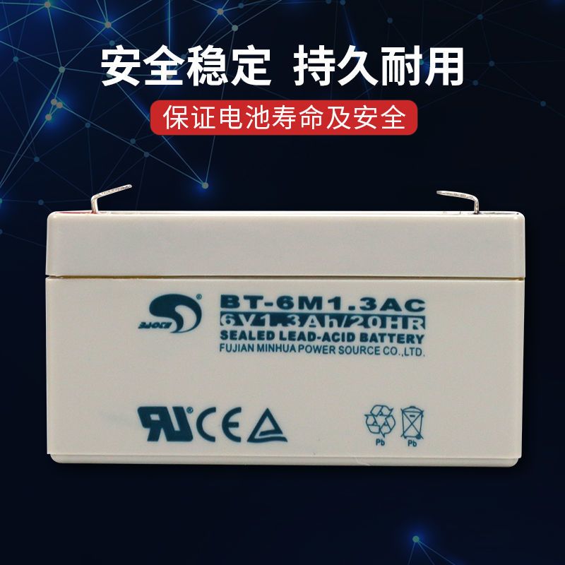 赛特bt6m13ac电子秤电池6v13ah考勤机电瓶电子称天平秤蓄电池6v13ah