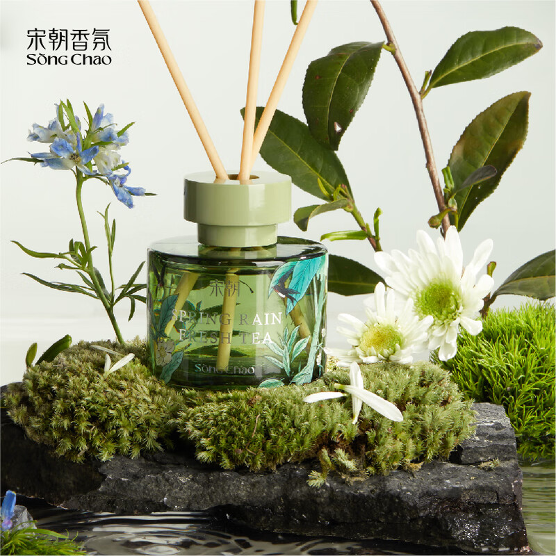 宋朝繁花之境系列无火香薰礼盒月照青苔[幽幽木质调]120ml高清大图