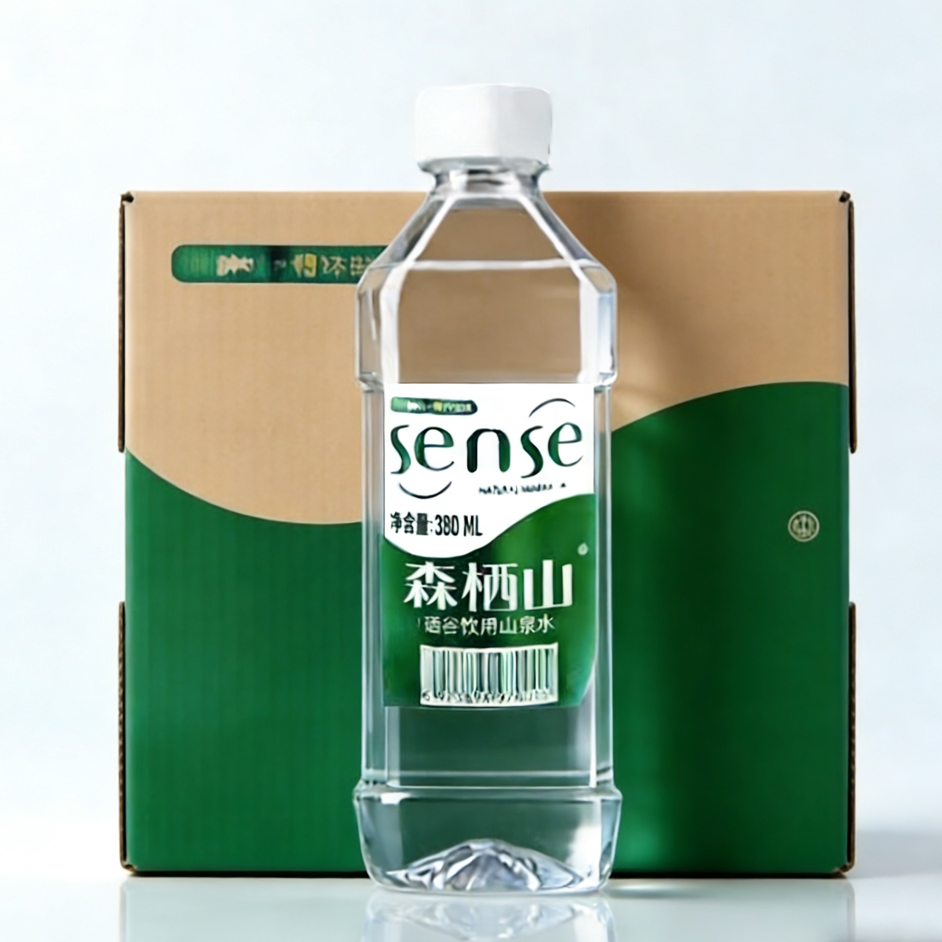 森栖山泉水天然山泉水 矿泉水 380ml*24瓶/箱高清大图