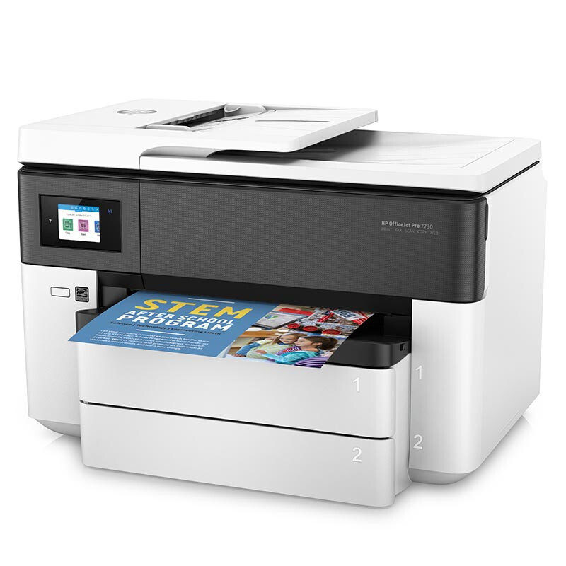 惠普(HP)7740 A3彩色喷墨照片打印机一体机 A3自动双面打印高效办公 文档文件试卷打印 家用办公商用 手机无线wifi惠普打印机(打印复印扫描传真)替代7730 套餐三