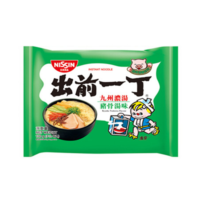 5件日清出前一丁九州猪骨汤味方便面100G+5件鸡蓉味方便面100G