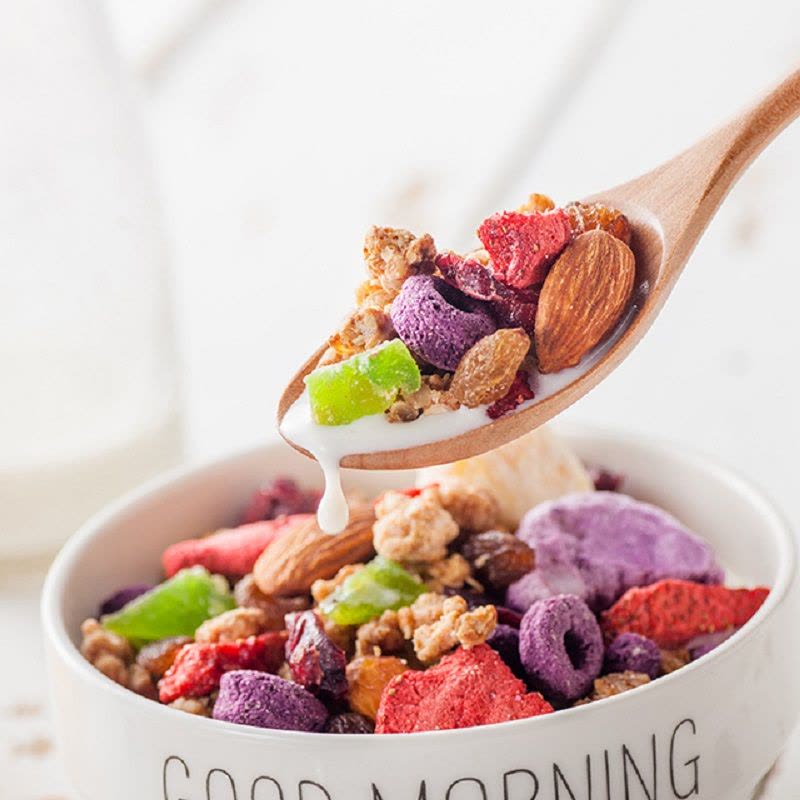 福事多酸奶果粒水果坚果燕麦脆300g即食代餐早餐乳酸菌营养燕麦片图片