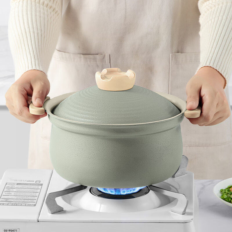 炊大皇 HY22AQL 禾悦不粘炖煲 汤锅不粘锅 熬粥炖肉煲汤煮面锅22cm 电磁炉通用高清大图