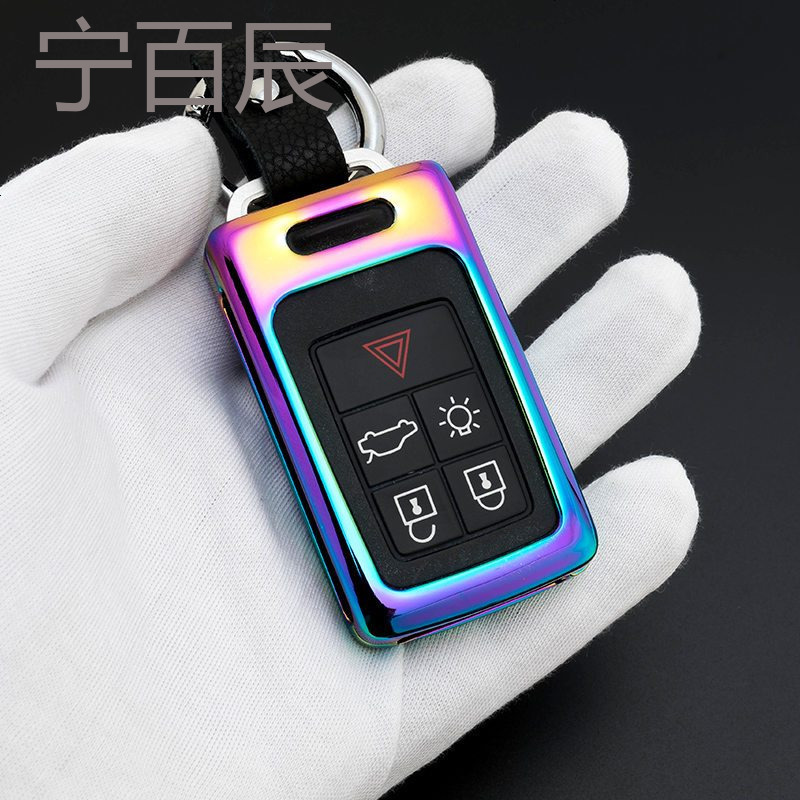 宁百辰专用沃尔沃xc60钥匙包s60lv40v60s60s80l汽车钥匙套扣金属壳