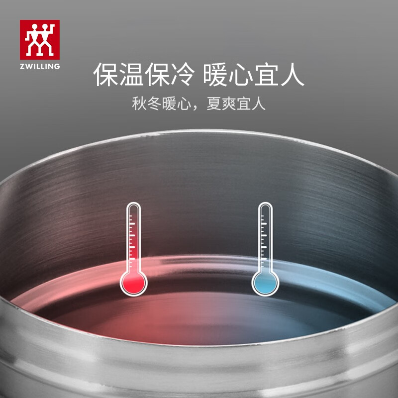 双立人(ZWILLING)保温杯水杯杯子大容量泡茶商务杯男士女士礼物茶滤杯喝茶1025331(兔年限定)粉色-420ml高清大图