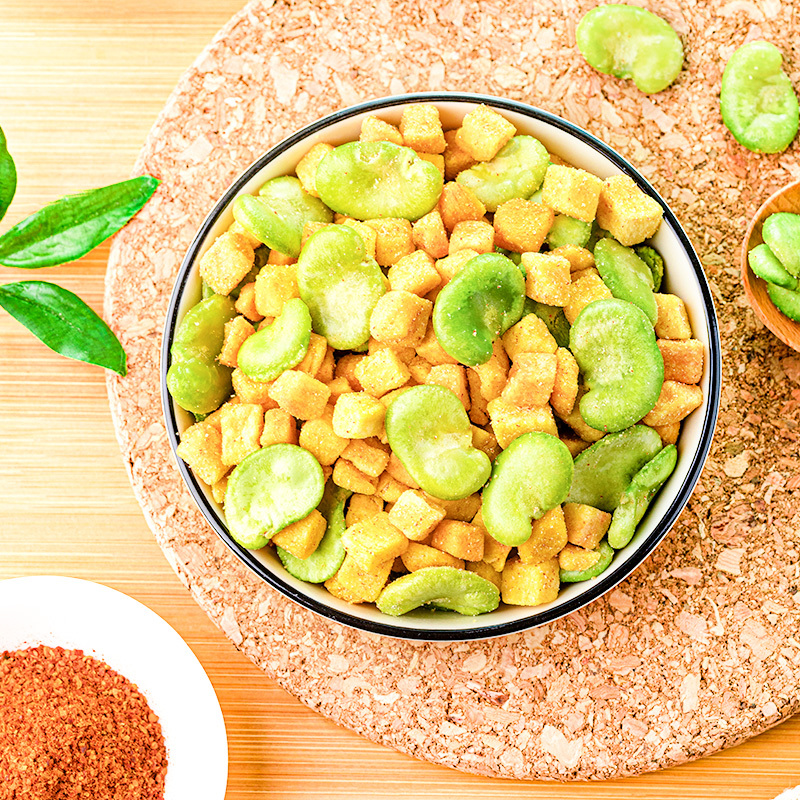 来伊份 豆薯玩家 豆瓣薯丁薯片番茄味49g/袋*10