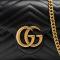 GUCCI 古驰 女士黑色皮革单肩包斜挎包 474575-DTD1T-1000