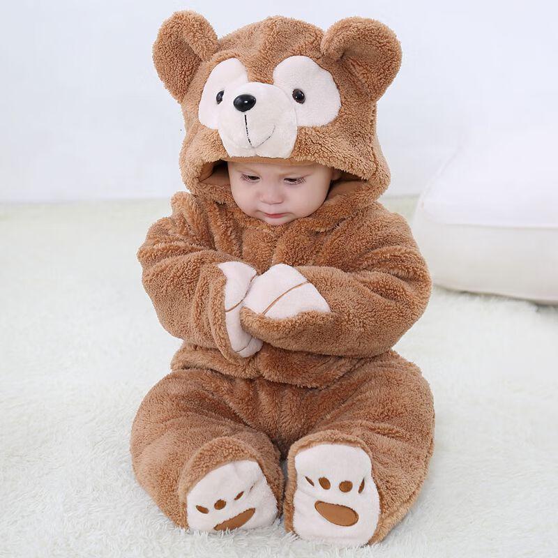 伊蒂格世品牌婴幼儿衣服冬季宝宝爬服睡袋婴儿0到2岁宝宝连体老虎外出