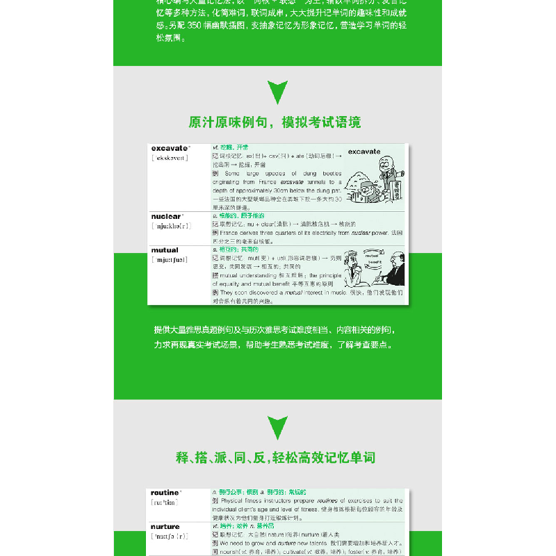 正版新书]新东方 雅思词汇词根+联想记忆法 乱序版俞敏洪9787559高清大图
