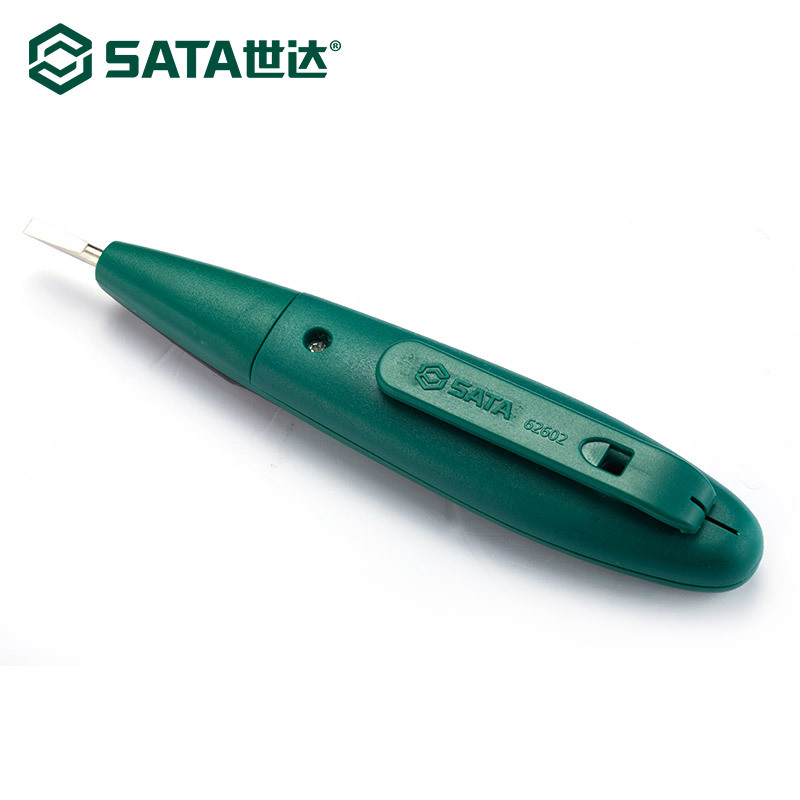 世达 62602 双色带照明灯数显测电笔