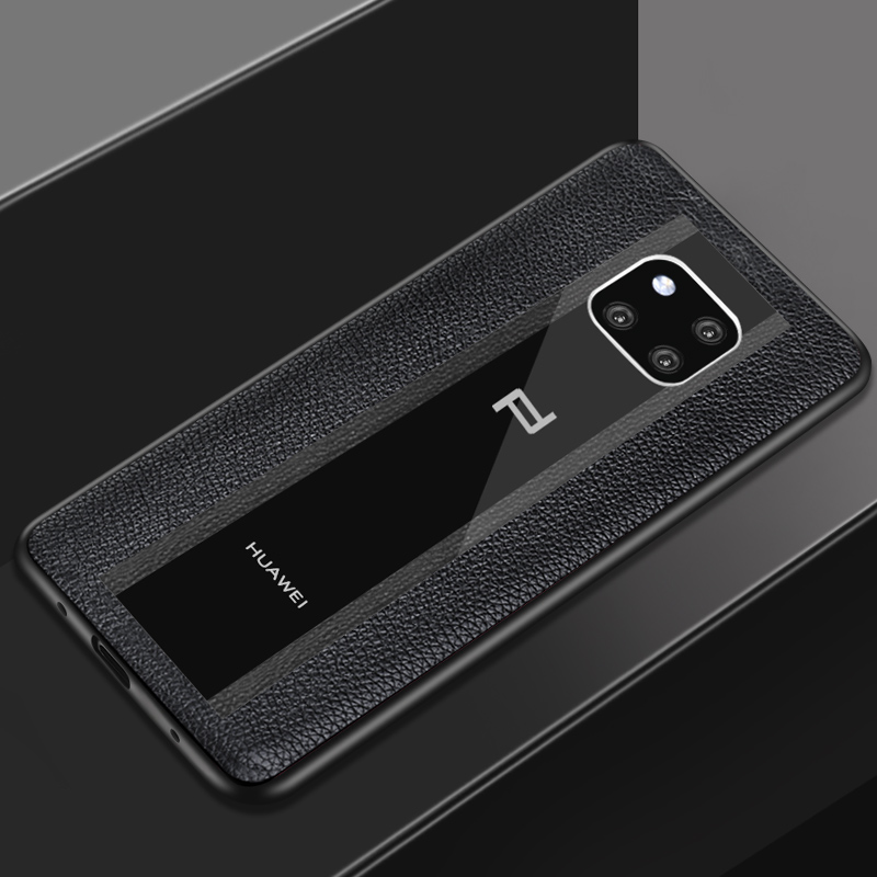 华为保时捷限量版mate20rsmate30rs手机壳透明真皮防摔硅胶男女真智力