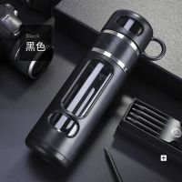新款创意便携茶水分离大容量玻璃杯子耐摔水杯耐热家用泡茶随手杯 [关注店铺与收藏商品优先发货] 普通款400ml-[颜色随