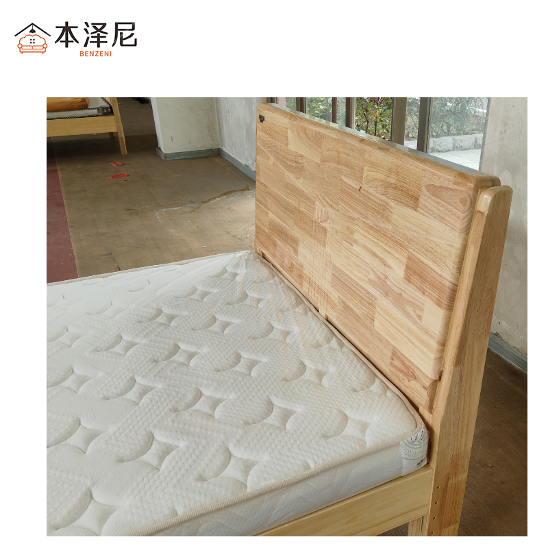 本泽尼 木床(含垫) HTC-DXM12001 1200*2000*980mm 套高清大图
