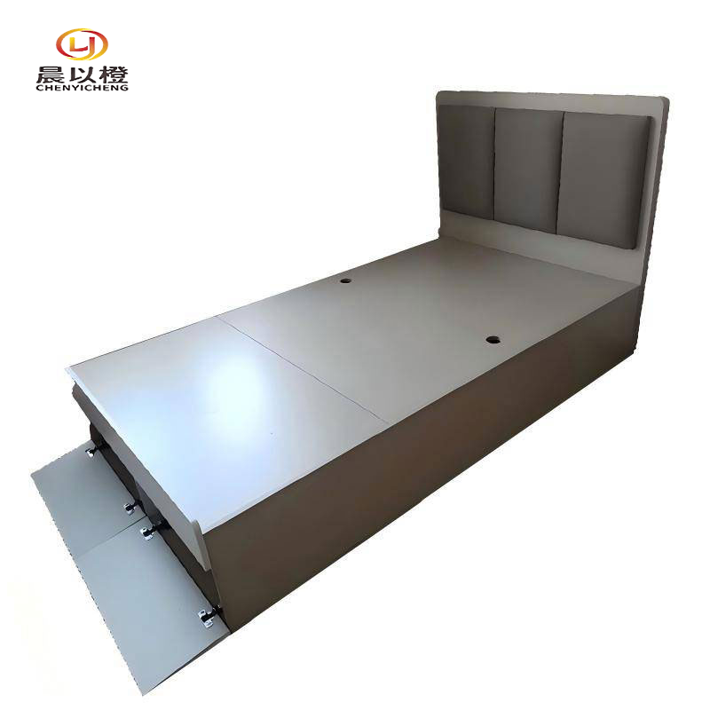 晨以橙 木床 2000*1200*450mm 张高清大图