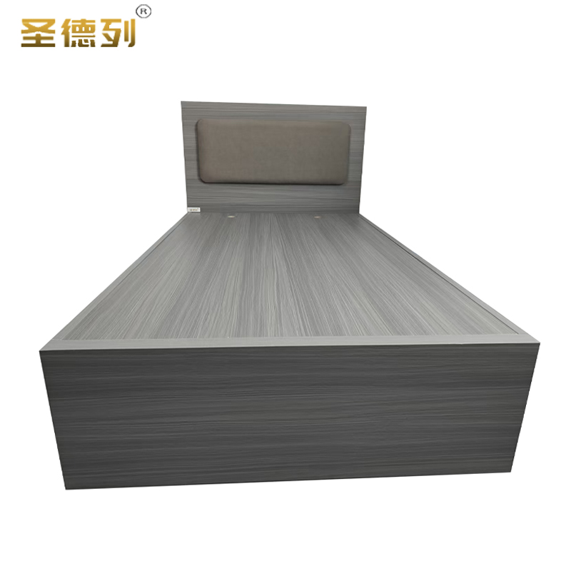 圣德列 单人公寓床宿舍员工床包含床屏 1200*2000*400mm高清大图