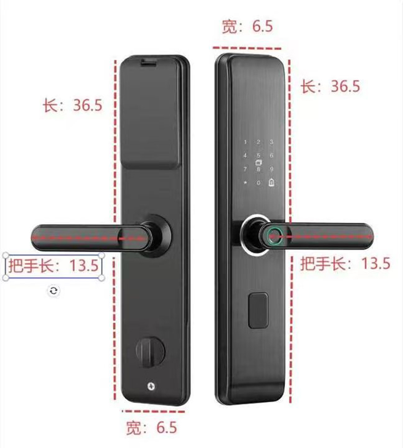 渝瑞坤 指纹锁 YRK-A10/把高清大图