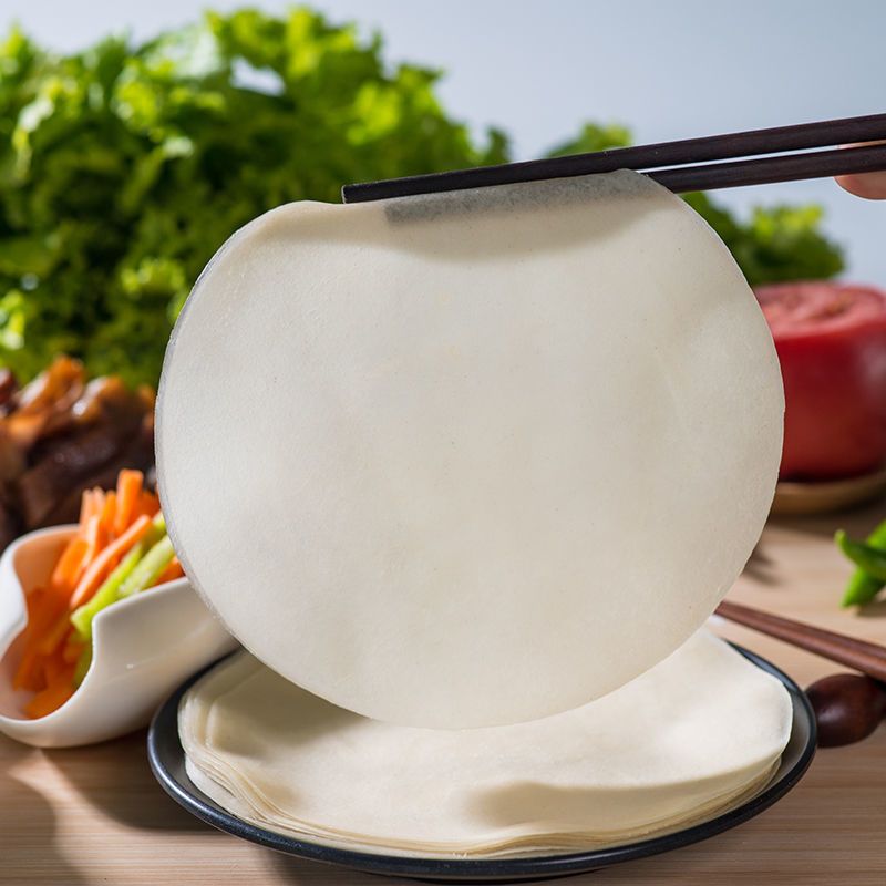 北京烤鸭饼荷叶饼春饼皮烤鸭面皮京酱肉丝饼春饼卷饼皮小薄饼片20张送