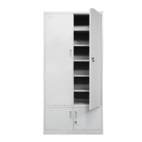 鸿业盛大简约现代办公文件柜850L*390W*1800H环保喷塑储物柜带锁