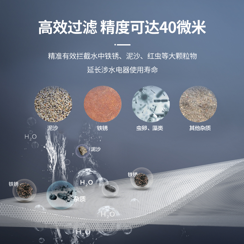 法迪欧(Fardior)Q4500FC01前置过滤器家用反冲洗式中央净水机全屋自来水净水器前置过滤器