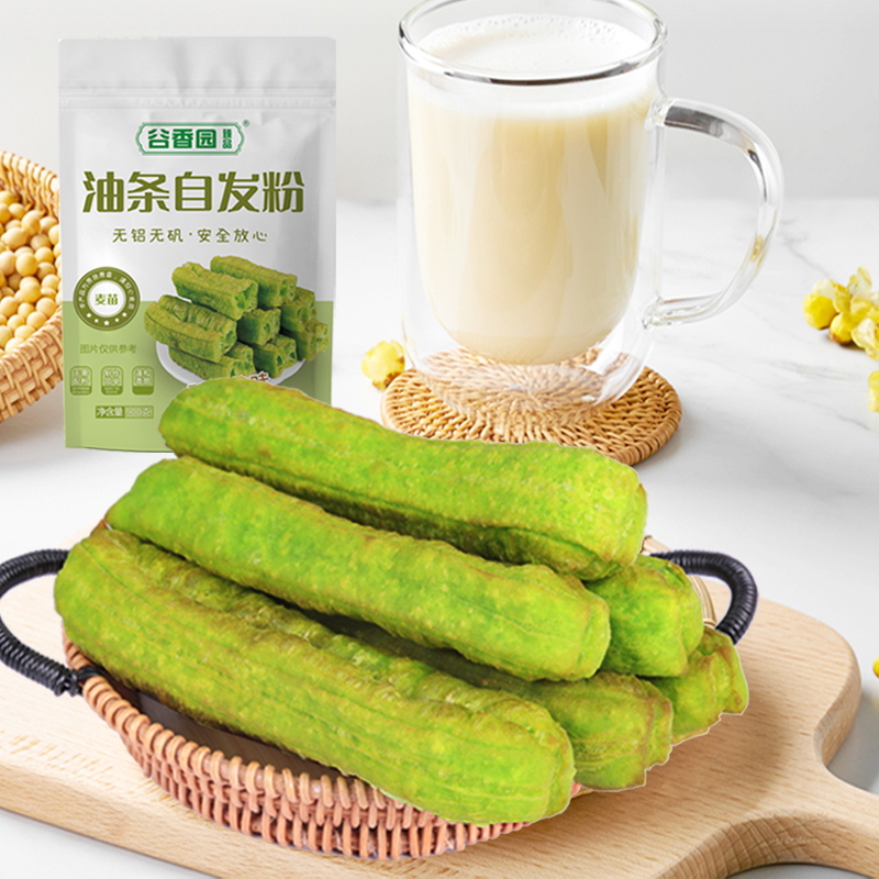 谷香园臻品 麦苗油条自发粉 900g*2袋高清大图