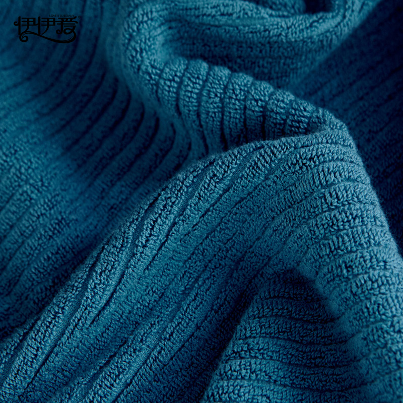 伊伊爱 YBH25215 瑞斯利恩 毛巾 湖蓝高清大图