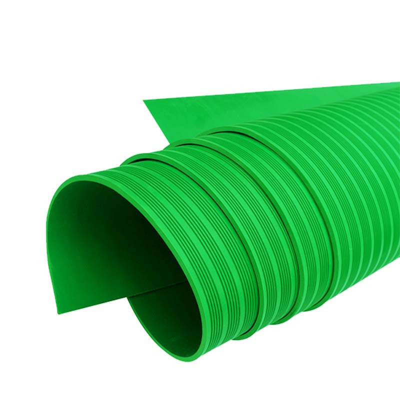 天空桥 绝缘地垫 绿色条纹5mm*1m*10m 卷高清大图