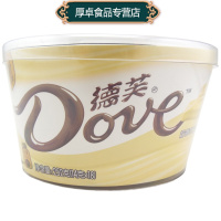 德芙（Dove ）奶香白巧克力252g 碗装 桶装 休闲零食 办公室零嘴