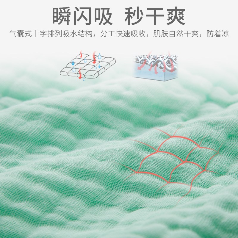 纱布浴巾纯棉洗澡超柔吸水新生婴儿宝宝秋冬季毛巾被儿童