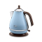 德龙(DeLonghi) KBOV2001 家用电热水壶 进口温控器 不锈钢 1.7L电水壶 淡蓝色
