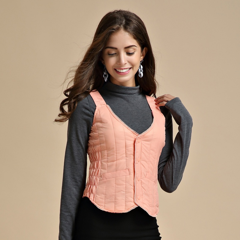 丹露莎新款女士棉马甲棉短款秋冬背心女款冬季保暖内胆