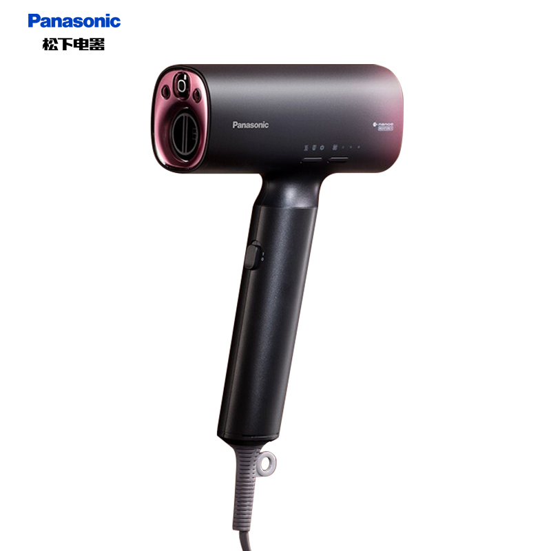 松下(Panasonic)电吹风 EH-NA0H-K405 纳诺怡 家用 高速马达 高渗透水离子吹护机 全新吹护系列 黑