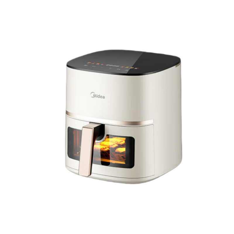 美的(Midea) MF-KZE4581BD 空气炸锅 4.5L 全自动免翻面烤箱 一体机多功能 不粘易洗触控微蒸汽