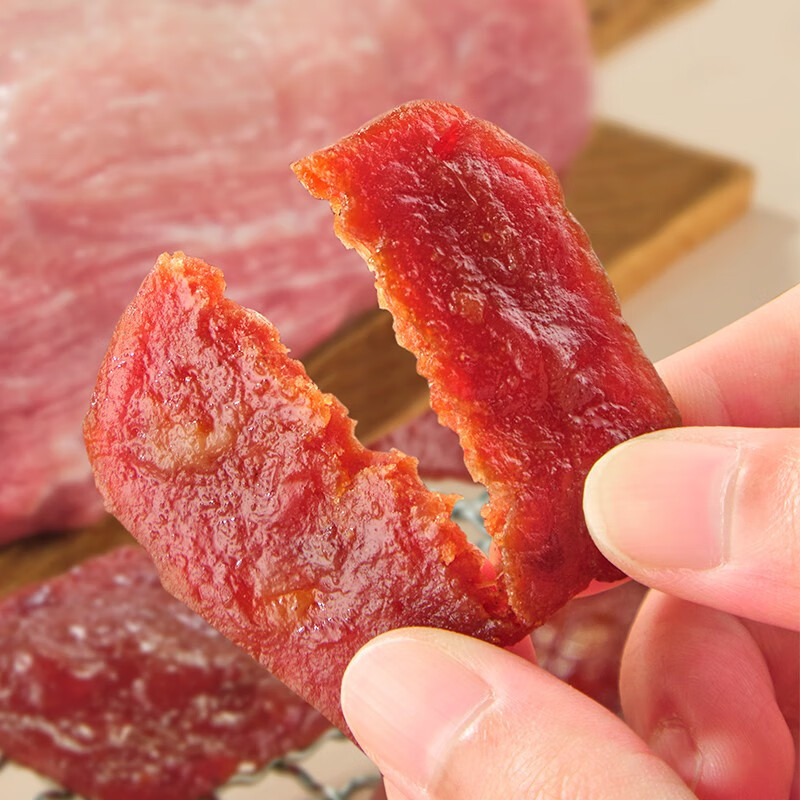 来伊份小傻居猪肉脯50g*7 休闲零食 健康小吃