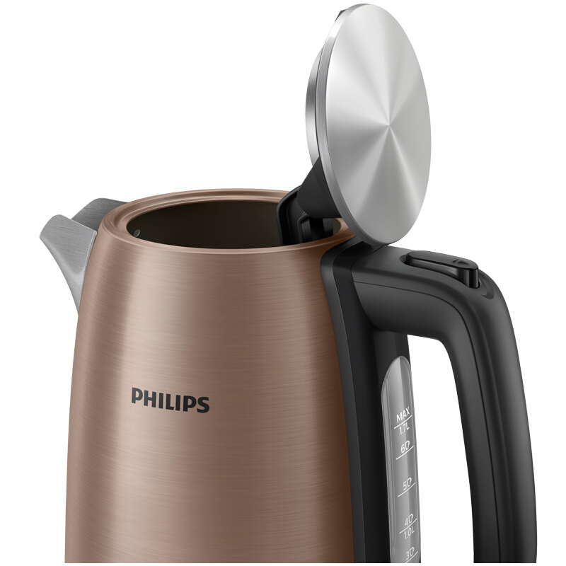 飞利浦(Philips)HD9355/88电热水壶食品级不锈钢1.7L大容量水壶防干烧保温水壶 单台装