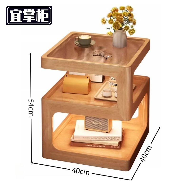 宜掌柜 木质床头柜高清大图