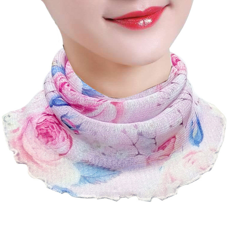 盛世尼曼护颈小围脖女防晒脖套夏季薄款挂耳式百变丝巾两用面罩视频