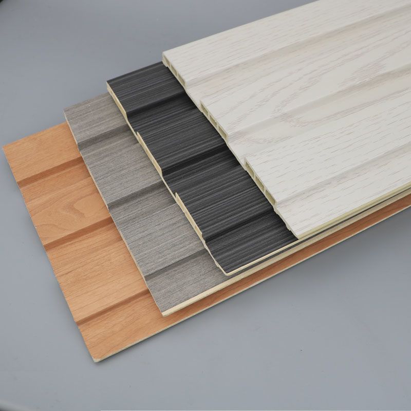 免漆生态板材长城板护墙板生态木格栅 墙板批发吊顶装饰材料pvc板 天