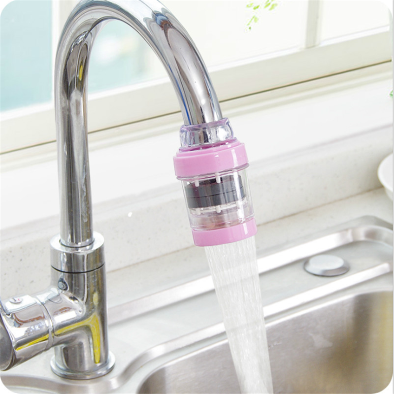 家用厨房水龙头过滤器麦饭石磁化净水器自来水 滤水器浴室节水器